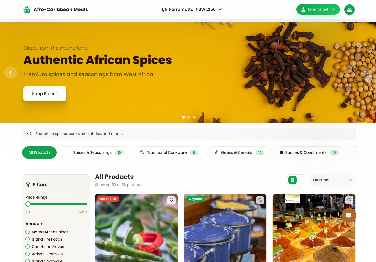 Explore Categories and Meals Near You